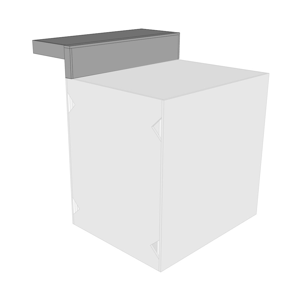 Overhang Raised Bar for Outdoor Kitchen RTF Systems