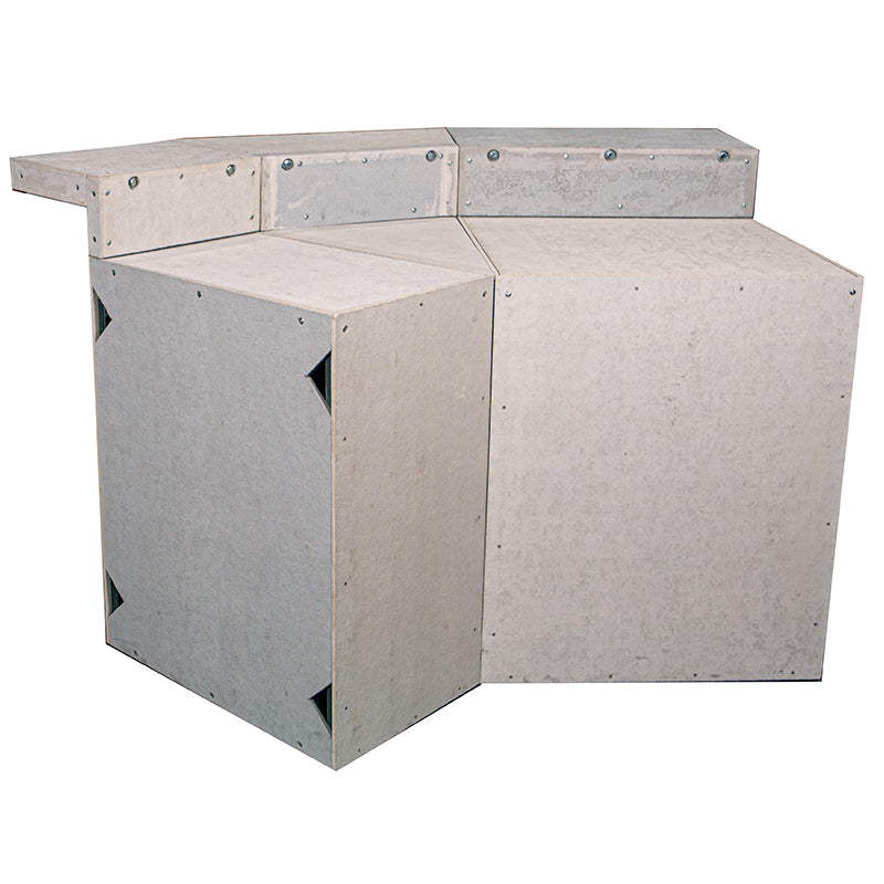 45 DEGREE CORNER CABINET for Outdoor Kitchen | Height: 36”(STD) or 31”(ADA) | Depth: 29” | Bar and Backsplash Options |Ready to Assemble and Finish (Sold in PAIRS, 2 Per Kit)