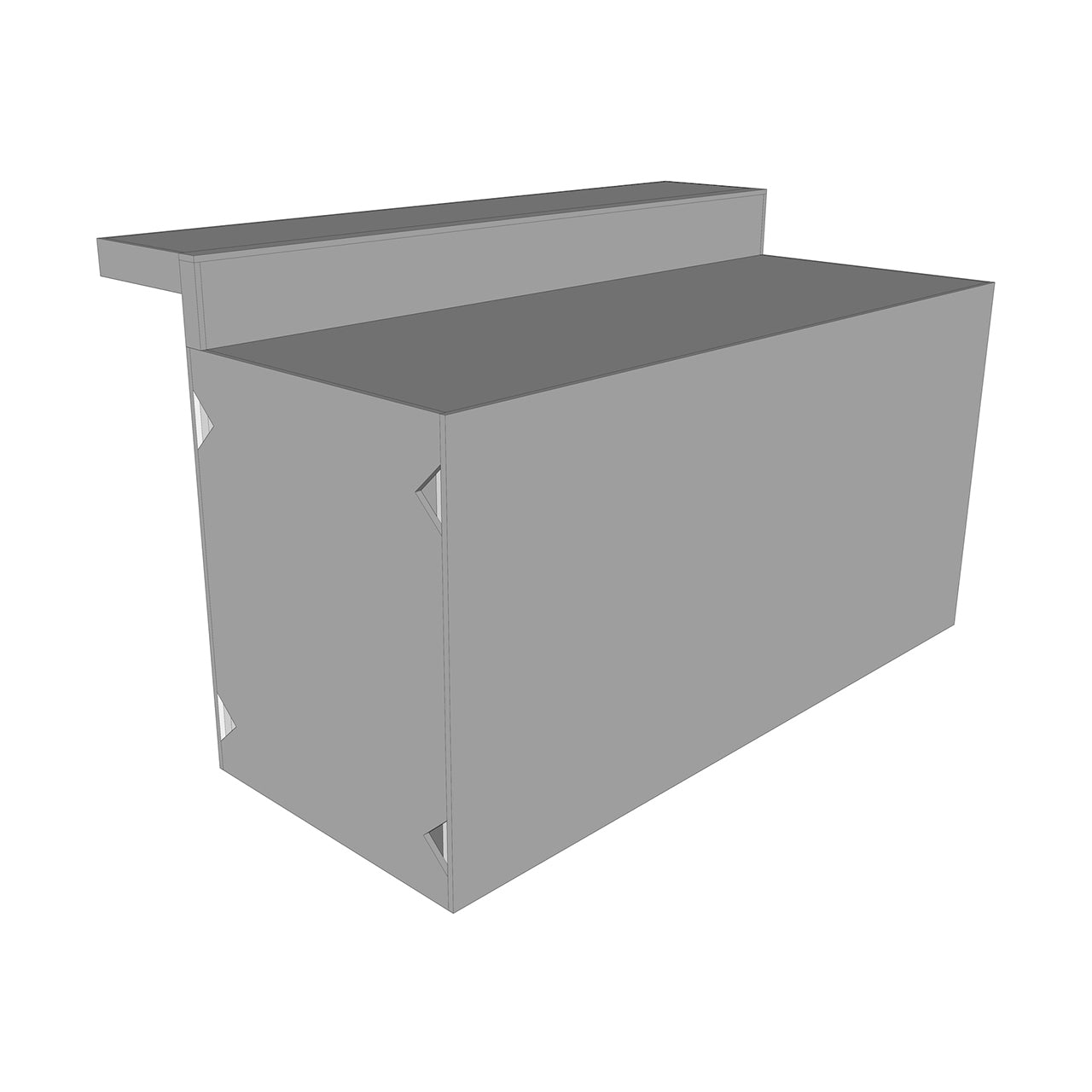 REFRIGERATION CABINET COMBO for Outdoor Kitchen | Width: 72" | Height: 36”(STD) or 31”(ADA) | Depth: 29” | Bar and Backsplash Options | Ready to Assemble and Finish